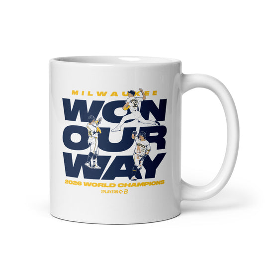 Milwaukee Baseball: Won Our Way Stack World Champions Mug (11 oz)