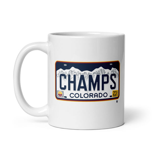 Denver Champs License Plate Mug