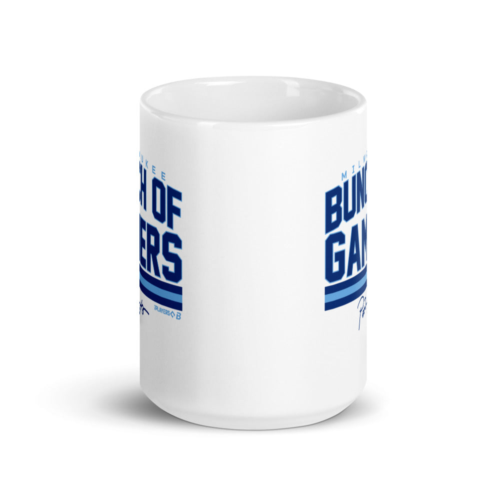 Milwaukee Baseball: Bunch Of Gamers (Light Blue) Mug (15 oz)