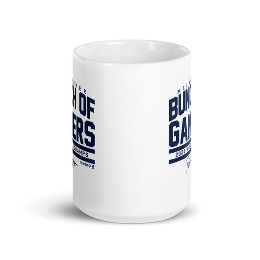 Milwaukee Baseball: Bunch Of Gamers World Champs (Navy) Mug (15 oz)
