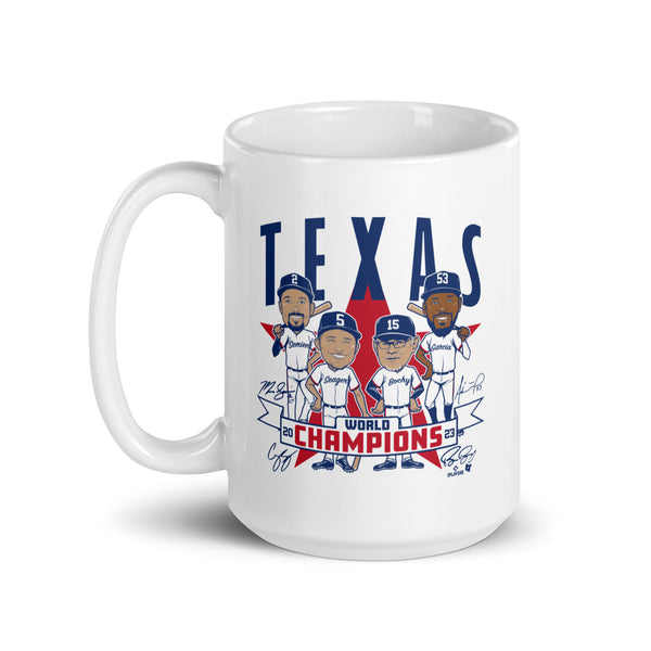 Texas Baseball: World Champions Caricatures Mug
