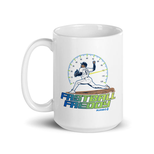 Freddy Peralta: Tampa Bay Fastball Freddy Mug (15 oz)