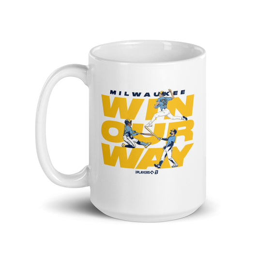 Milwaukee Baseball: Win Our Way Stack Mug (15 oz)