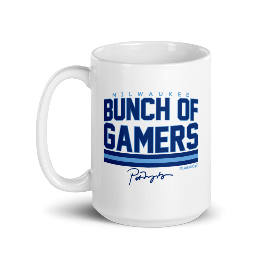 Milwaukee Baseball: Bunch Of Gamers (Light Blue) Mug (15 oz)