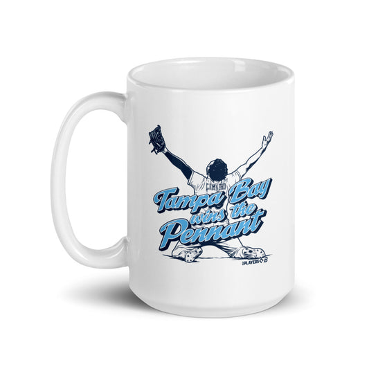 Junior Caminero: Tampa Bay Wins The Pennant Mug (15 oz)