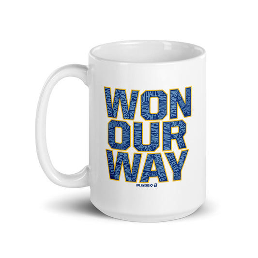 Milwaukee Baseball: Won Our Way 2026 Champs (Light Blue) Mug (15 oz)