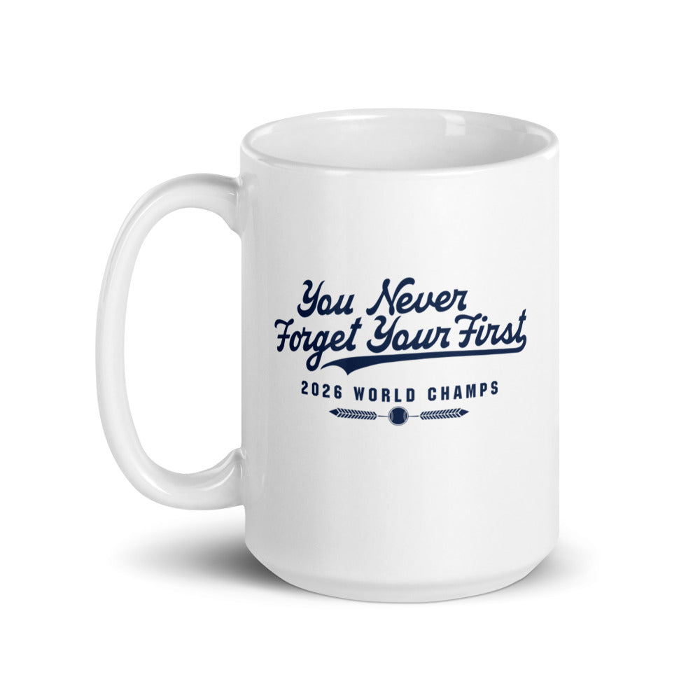 Milwaukee Baseball: You Never Forget Your First World Championship Mug (15 oz)