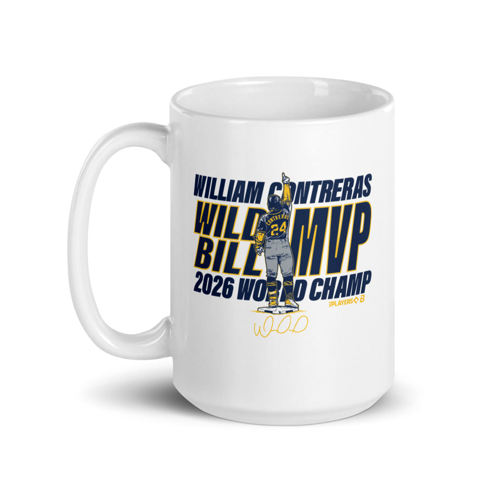William Contreras: 2026 World Champ MVP Mug (15 oz)