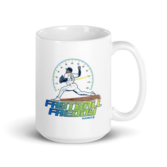 Freddy Peralta: Tampa Bay Fastball Freddy Mug (15 oz)