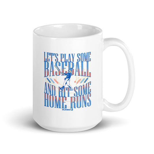 Let's Play Some Baseball And Hit Some Home Runs Milwaukee Mug (15 oz)