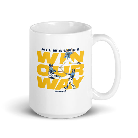 Milwaukee Baseball: Win Our Way Stack Mug (15 oz)