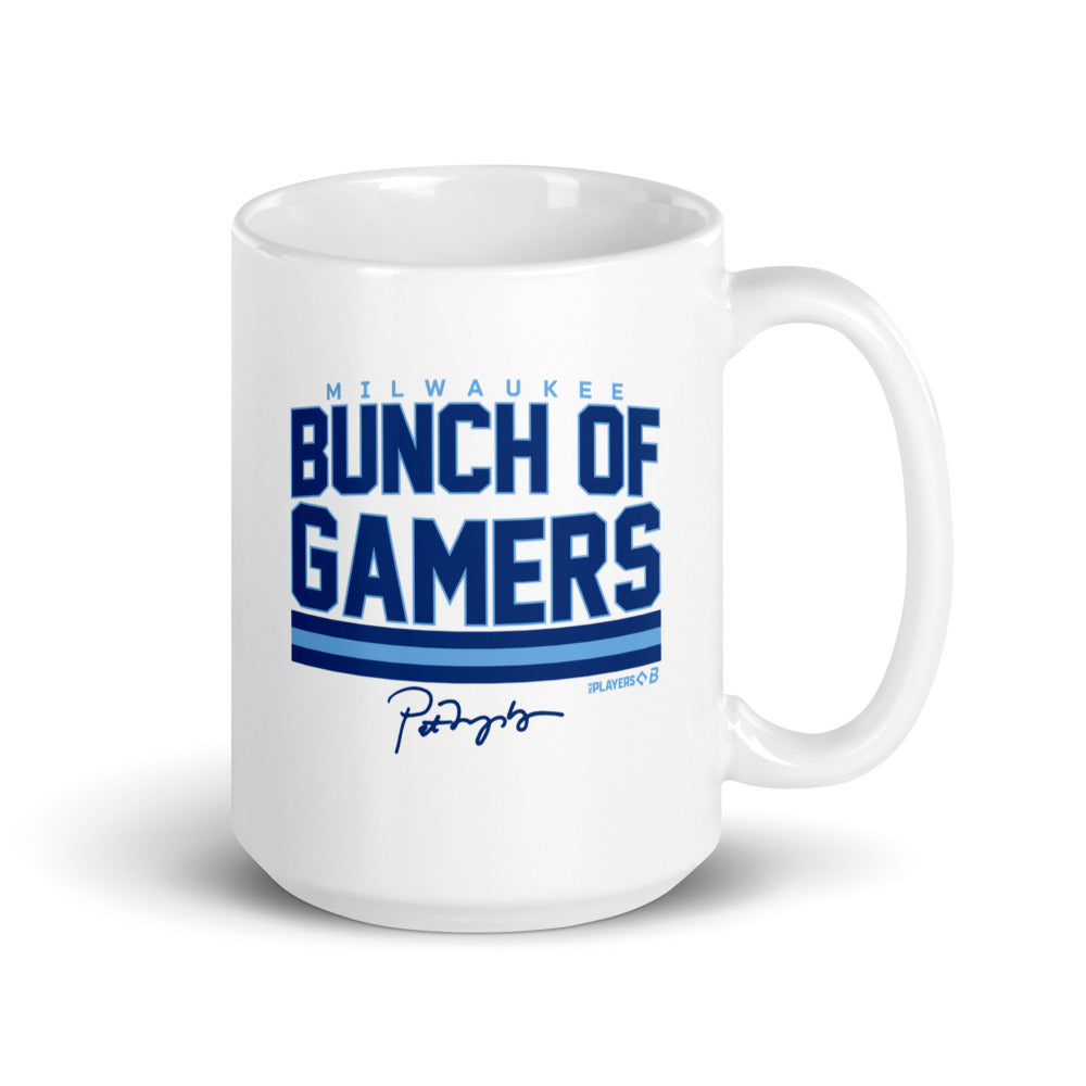Milwaukee Baseball: Bunch Of Gamers (Light Blue) Mug (15 oz)
