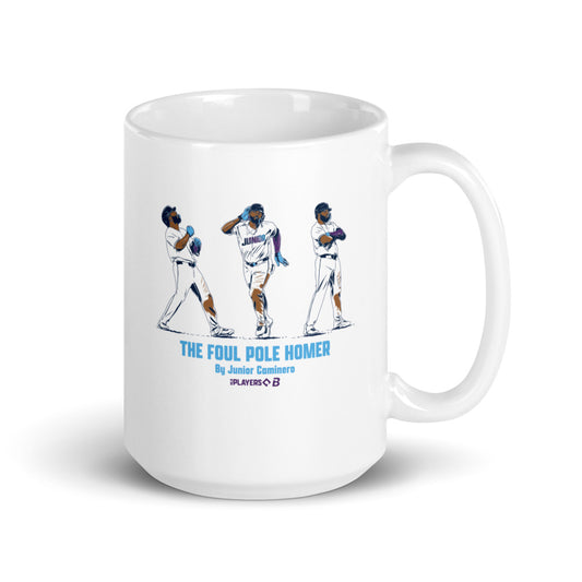 Junior Caminero: The Foul Pole Homer Mug (15 oz)