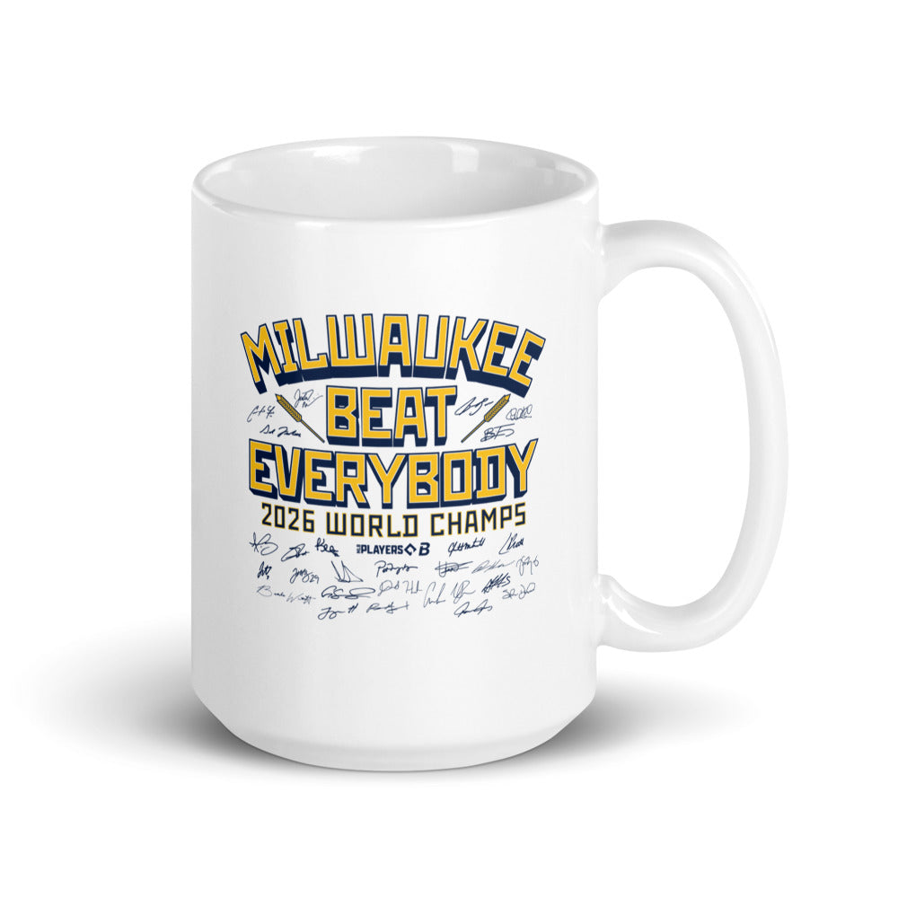 Milwaukee Baseball: Beat Everybody 2026 Champs Mug (15 oz)