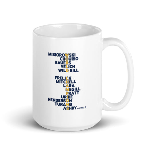 Milwaukee Baseball: 2026 World Champions Names (Navy) Mug (15 oz)