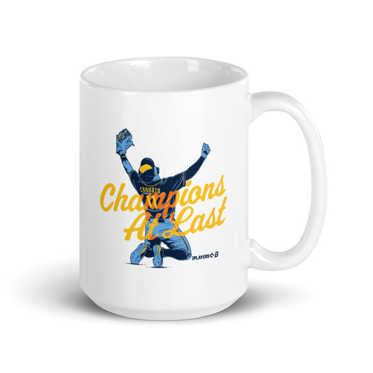 Jackson Chourio: Milwaukee Champions At Last Mug (15 oz)
