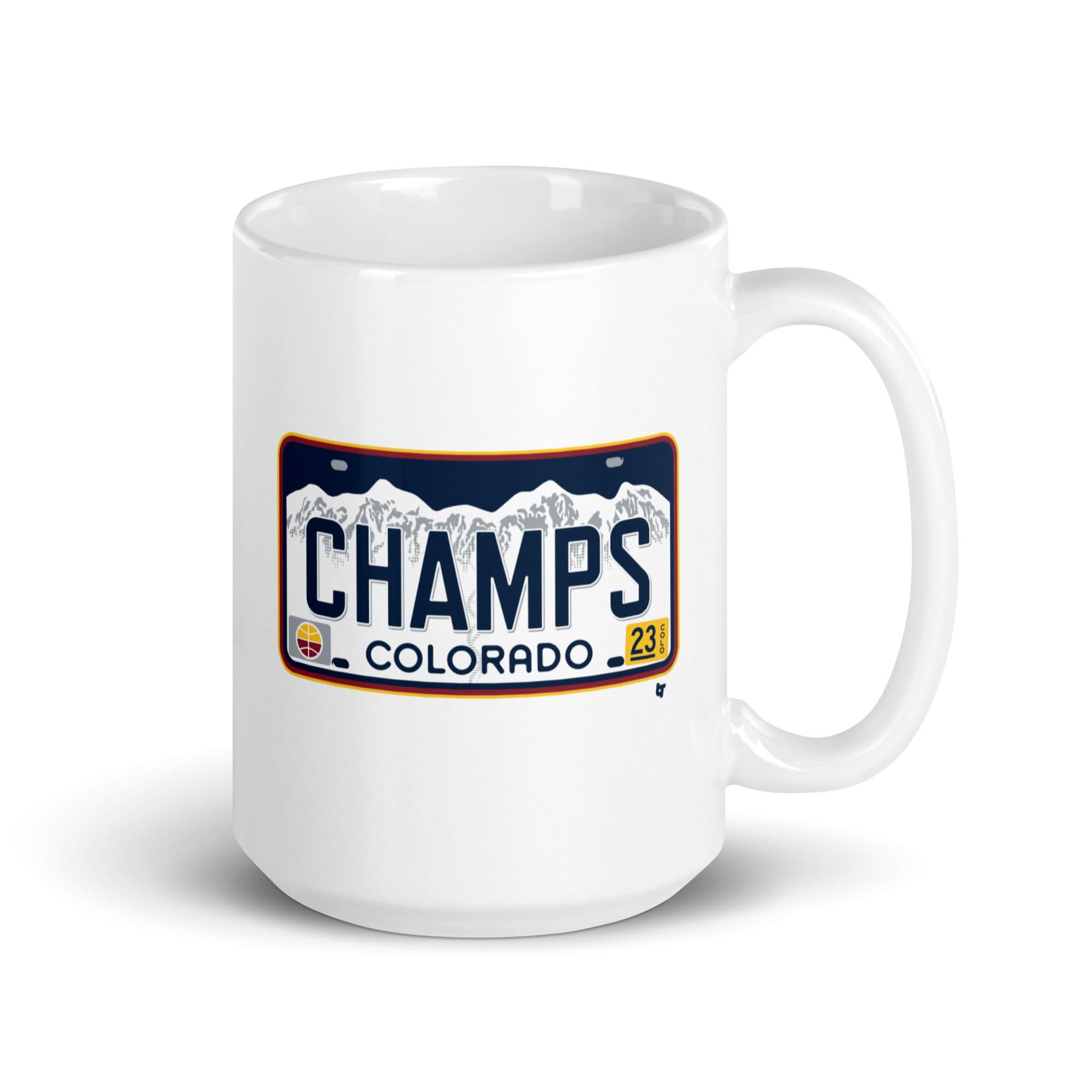 Denver Champs License Plate Mug