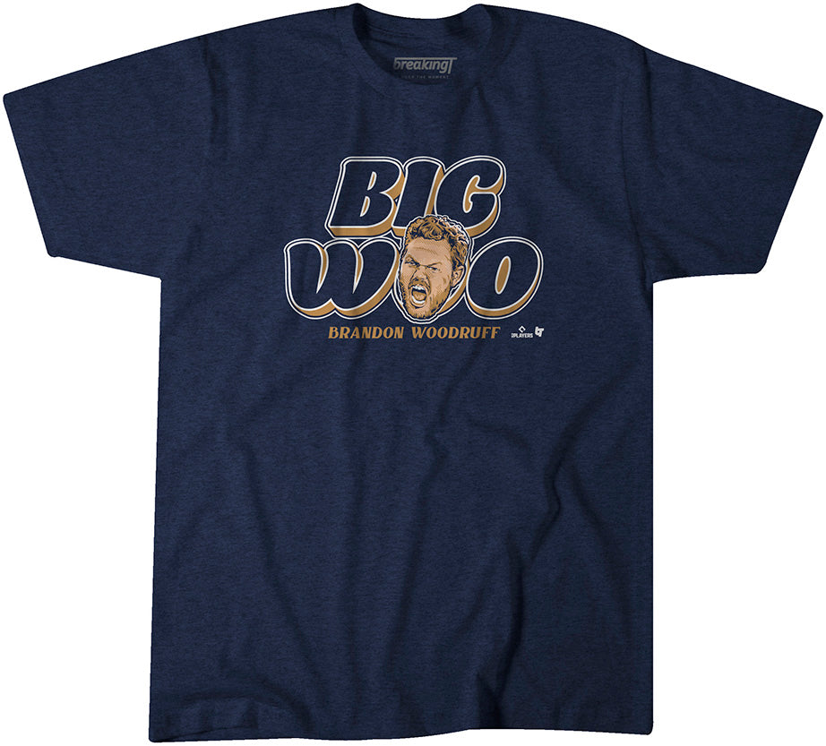 Brandon Woodruff: Big Woo, Adult T-Shirt / 3XL - MLB - Sports Fan Gear | breakingt