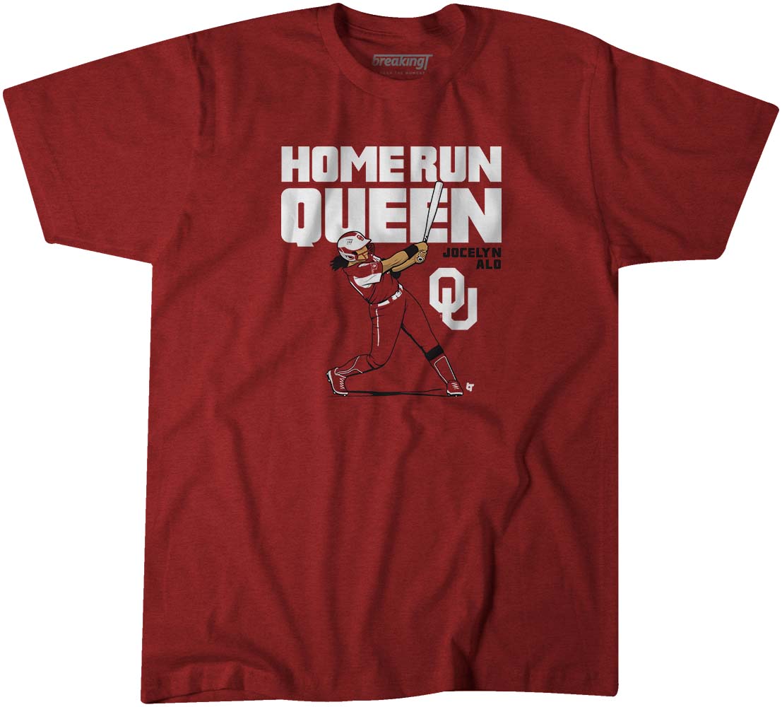 Jocelyn Alo: Home Run Queen Shirt - NIL + Oklahoma Licensed -BreakingT