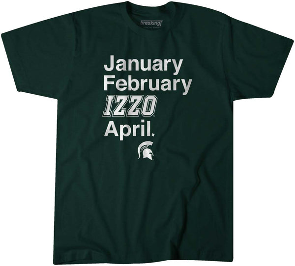 Michigan State University Spartans Basketball T-Shirt 2-XL / White