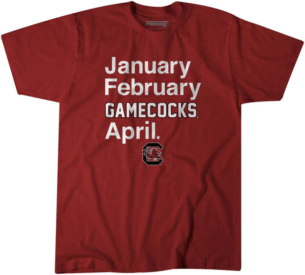 South Carolina Basketball: January February Gamecocks April