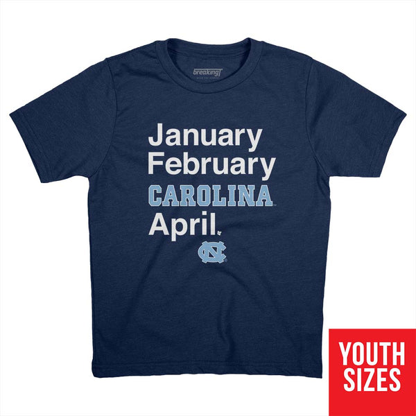 North Carolina Basketball: January February Carolina April