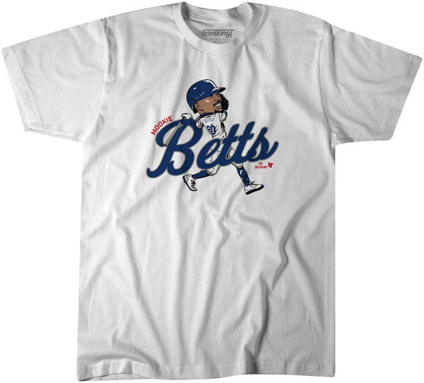 Mookie Betts: Caricature, Adult T-Shirt / 3XL - MLB - Sports Fan Gear | breakingt