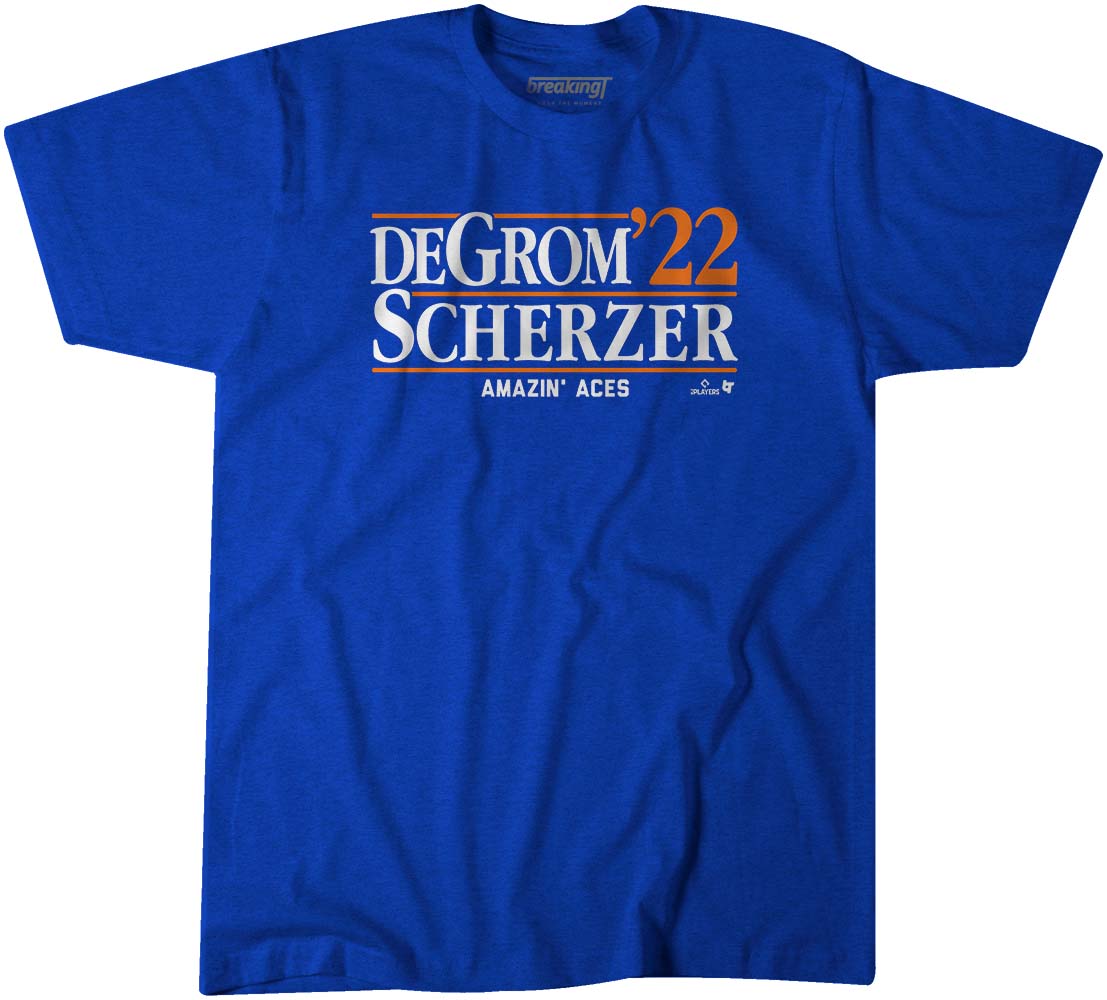 deGrom Scherzer '22 Shirt+Hoodie, New York - MLBPA Licensed -BreakingT