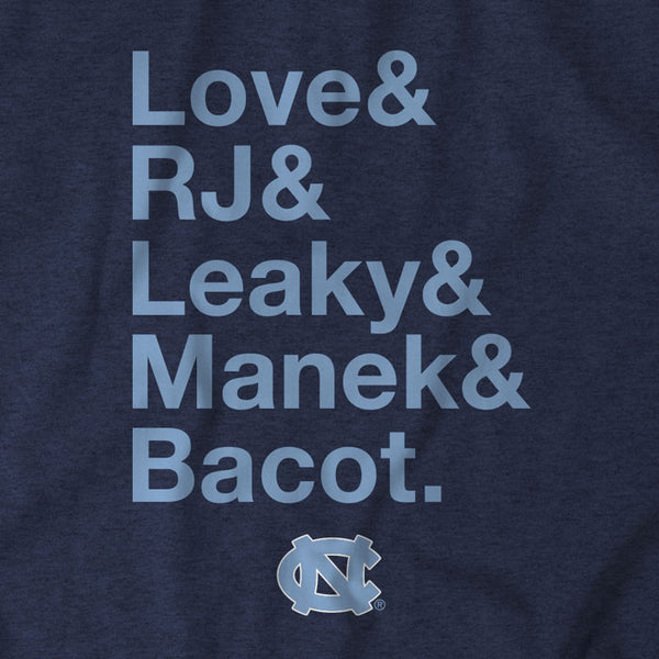UNC Basketball: Love & RJ & Leaky & Manek & Bacot