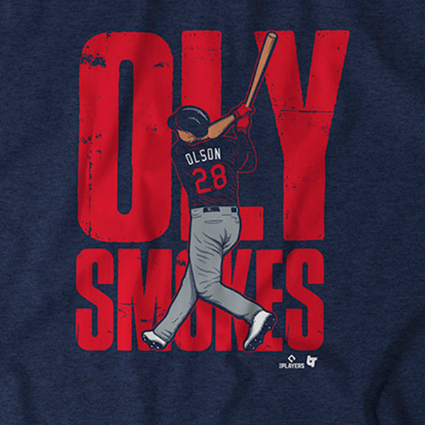 Matt Olson: Oly Smokes ATL Shirt + Hoodie - MLBPA Licensed - BreakingT