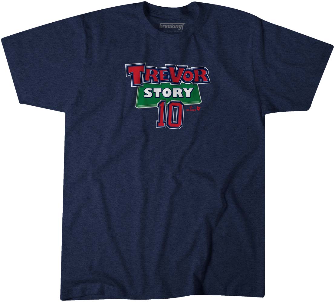 Trevor Story Boston Red Sox Youth Player T-Shirt - Navy