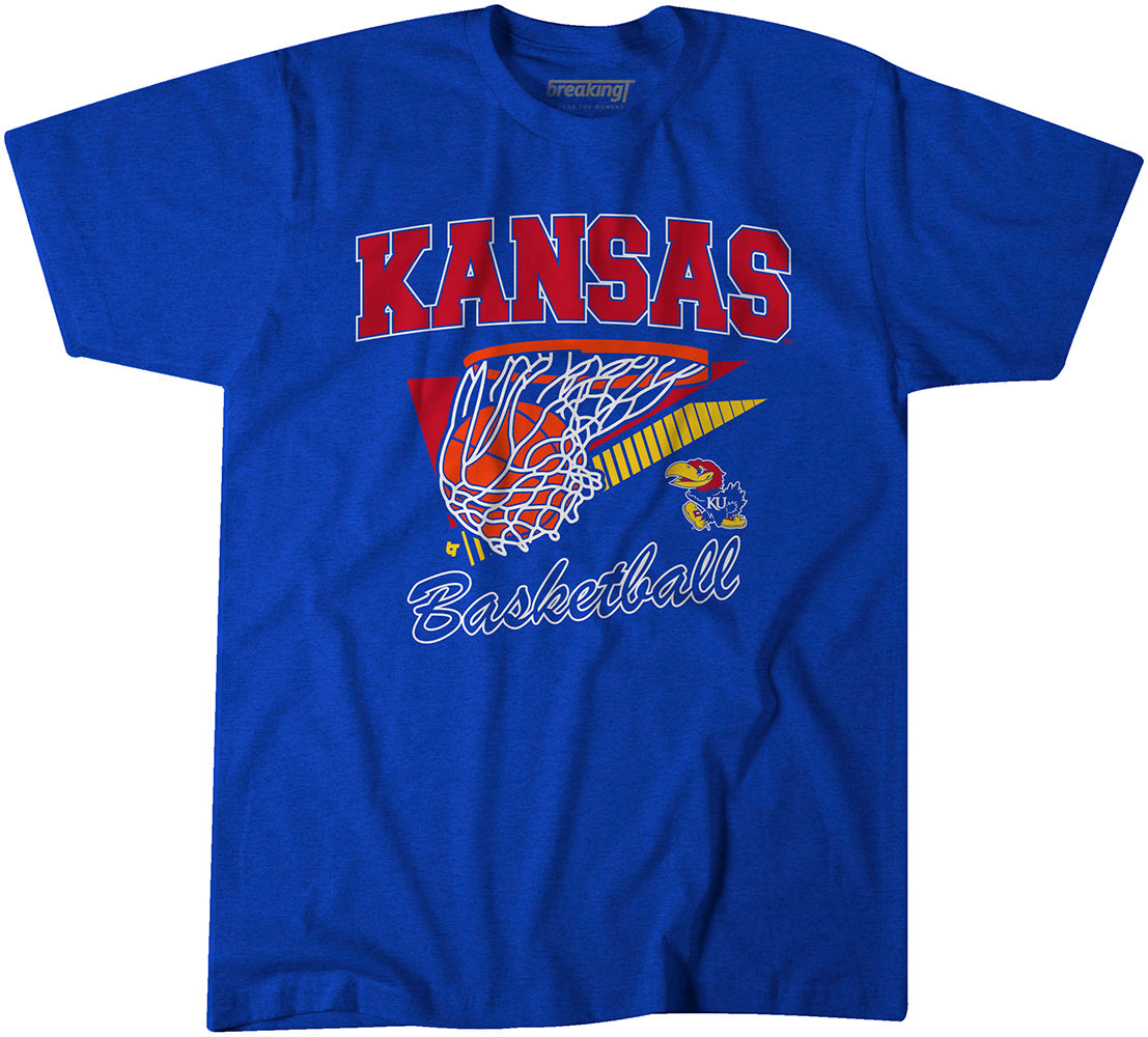 Kansas Basketball Shirt Hoodie - Officially KU Licensed - BreakingT