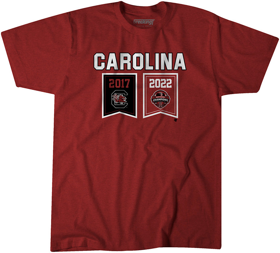 South Carolina: Championship Banners, Adult T-Shirt / Extra Large - CBB - Sports Fan Gear | BreakingT