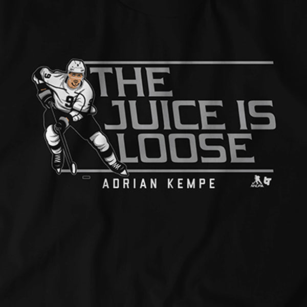 Adrian Kempe: Juice Is Loose, Women's V-Neck T-Shirt / Large - NHL - Sports Fan Gear | breakingt