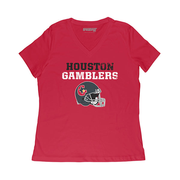 Houston Gamblers Football Men/Unisex T-Shirt, Dark Grey Heather / S