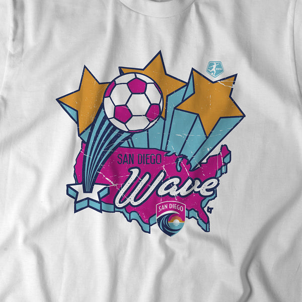 Retro wavy text St. Louis City Soccer T-Shirt