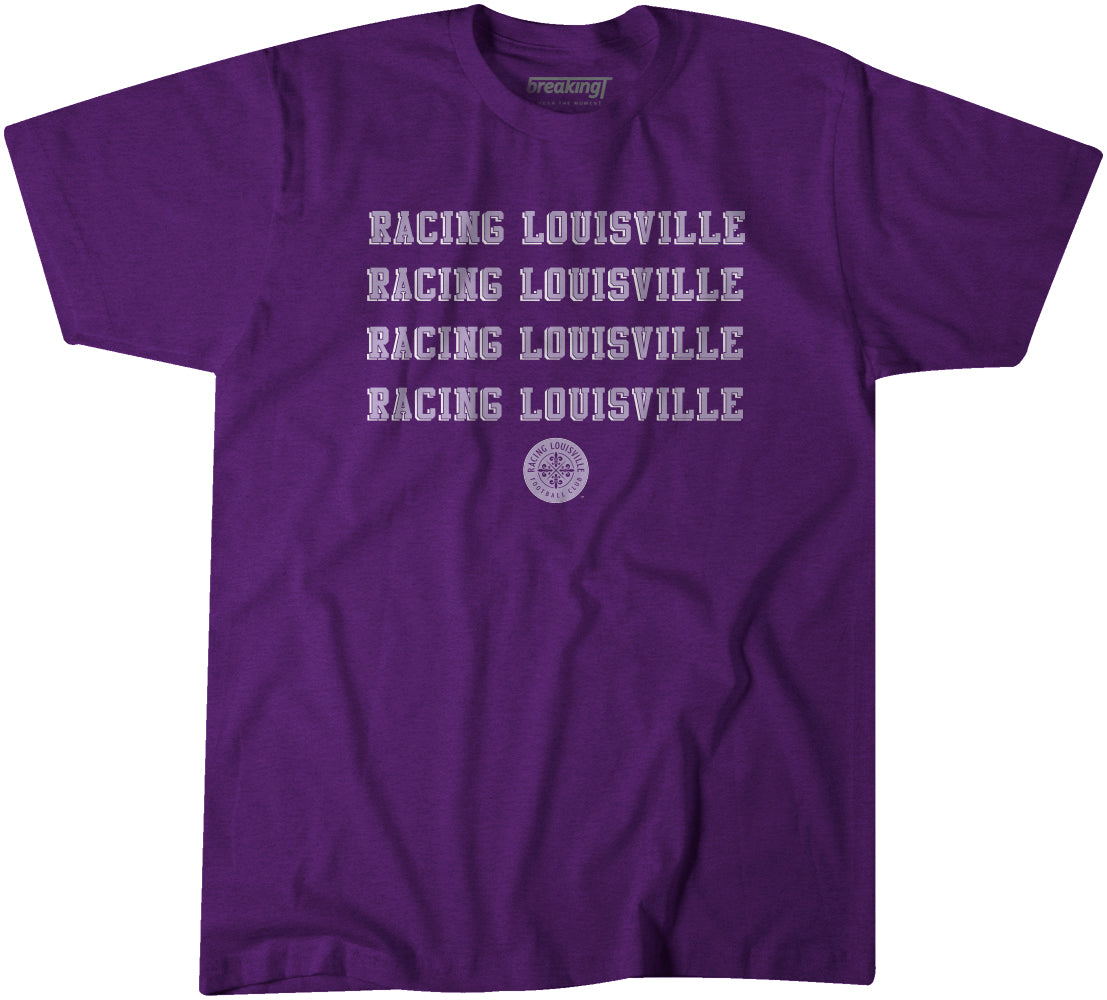 Racing Louisville FC: Team Repeat T-shirt & Hoodie - NWSL Licensed