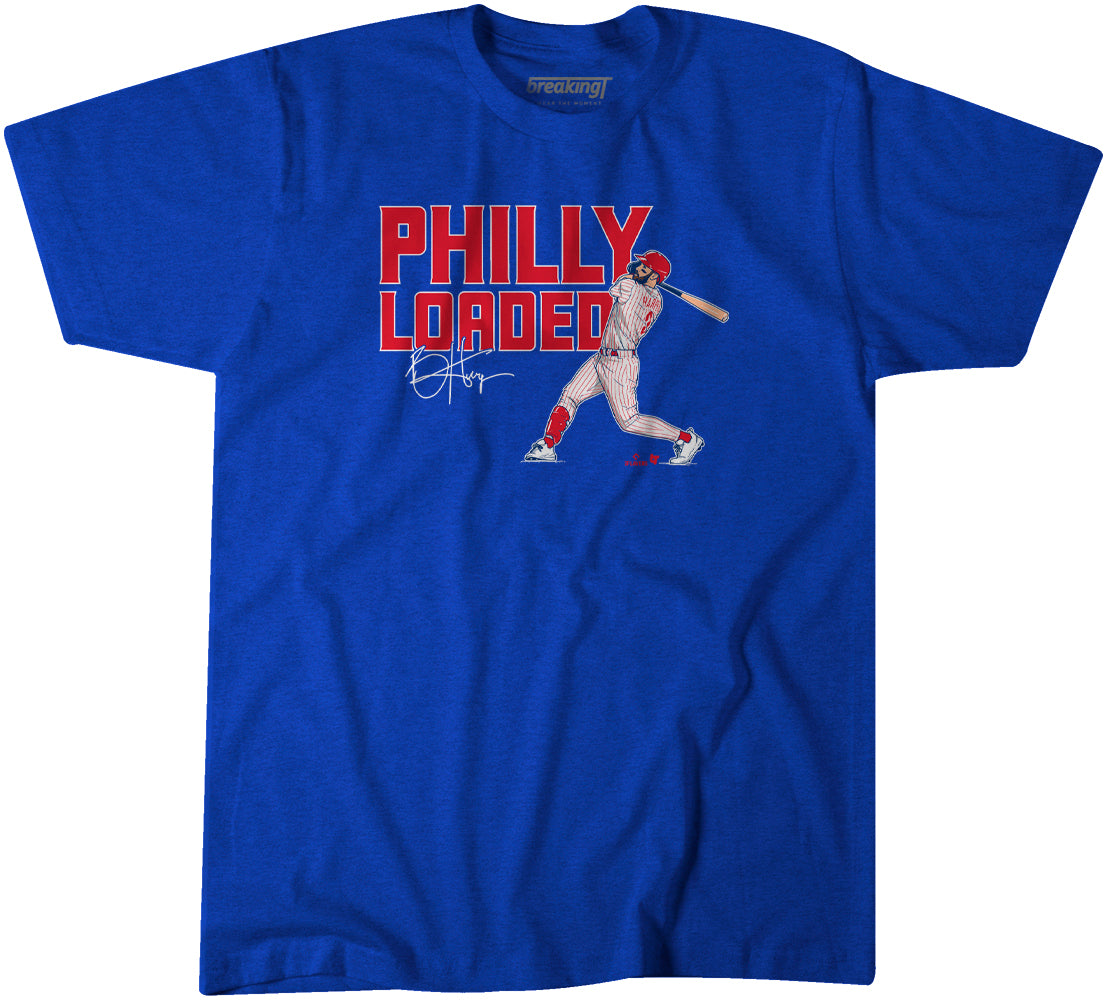 Bryce Harper: Philly Loaded, Adult T-Shirt / Small - MLB - Sports Fan Gear | breakingt