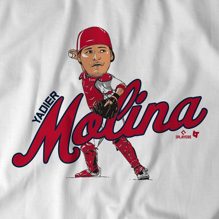 Yadier Molina Caricature Shirt+Hoodie, STL - MLBPA Licensed -BreakingT