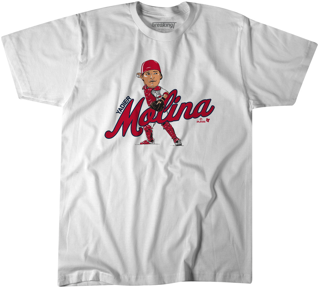 Yadier Molina: Caricature, Adult T-Shirt / 2XL - MLB - Sports Fan Gear | breakingt