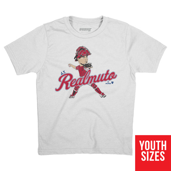 J.T. Realmuto: Caricature, Youth T-Shirt / Large - MLB - Sports Fan Gear | breakingt