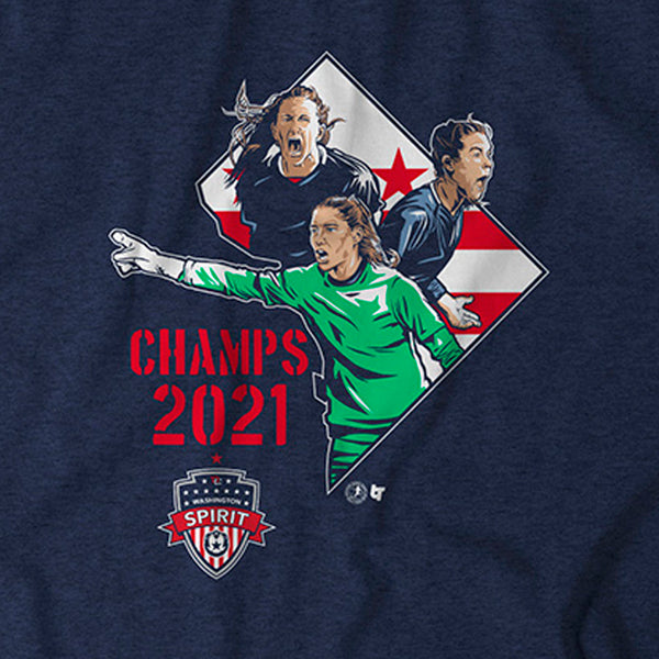 Washington Spirit: 2021 Champs T-shirt & Hoodie - NWSL Licensed - BreakingT
