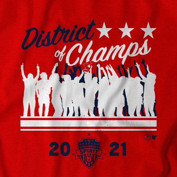 Washington Spirit: District of Champs, Hoodie / Large - Nwsl - Sports Fan Gear | breakingt