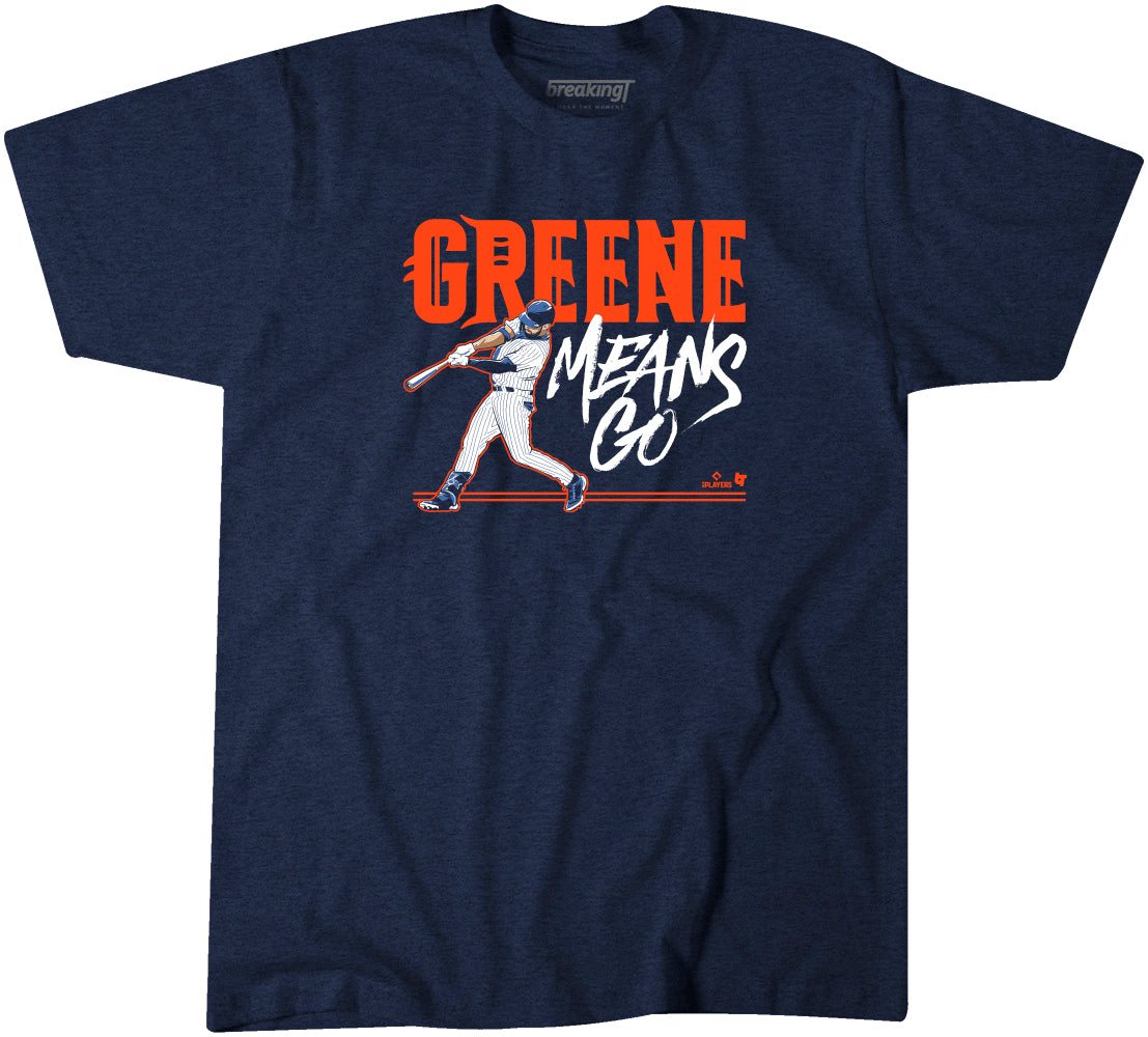 Detroit Tigers Riley Greene Means Go T-Shirt - Kingteeshop