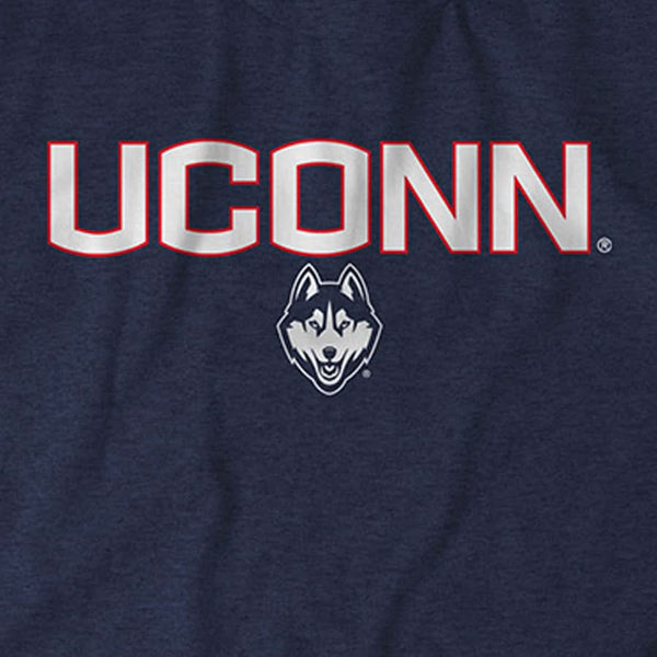 UConn Huskies: Wordmark - Tshirt - UCONN Licensed - BreakingT