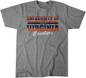 Vive La Fete Collegiate Virginia Cavaliers UVA Original Dripping Basketball Blue T-Shirt by Vive La Fete White / 8