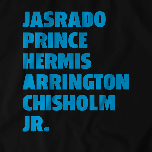 Official MiamI marlins jasrado prince hermis arrington jazz chisholm T-shirt,  hoodie, tank top, sweater and long sleeve t-shirt