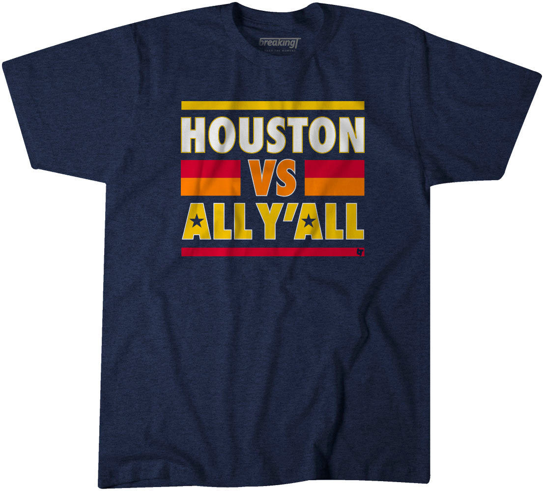 MLB Productions Youth White/Navy Houston Astros V-Neck T-Shirt
