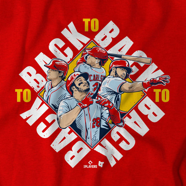 Nolan Arenado, Nolan Gorman, Juan Yepez & Dylan Carlson: Back to Back to Back to Back, Youth T-Shirt / Medium - MLB - Sports Fan Gear | breakingt