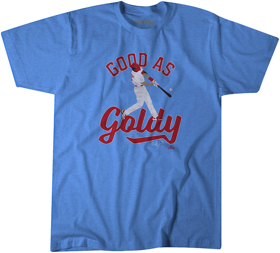 Paul Goldschmidt Men's Premium T-Shirt - Tri Red - St. Louis | 500 Level Major League Baseball Players Association (MLBPA)